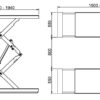 Wolf ECO3001 schaarhefbrug 3500 kg 24 cm inbouwdiepte - Afbeelding 2